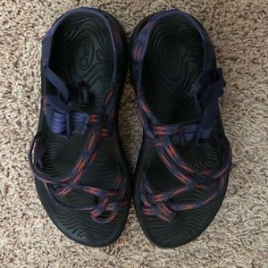 Chaco’s pink and blue straps